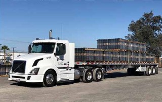 Fontana Truck Loaded with Underlayment, Ready to Ship Across the West Coast!